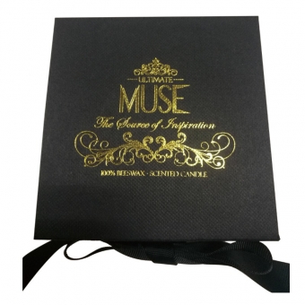 Black cardboard magnetic box