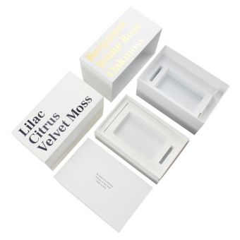 white matte packaging box